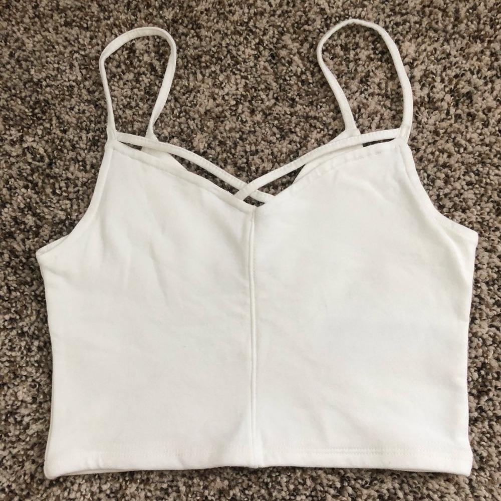 White crop top